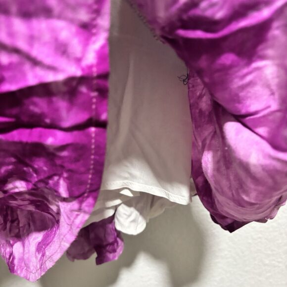 BiBi Color Blocked Tiered Dress Rainbow Ruffle NWT Adjustable straps Medium - Picture 7 of 8